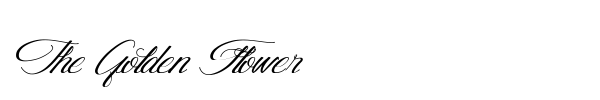 The Golden Flower font preview